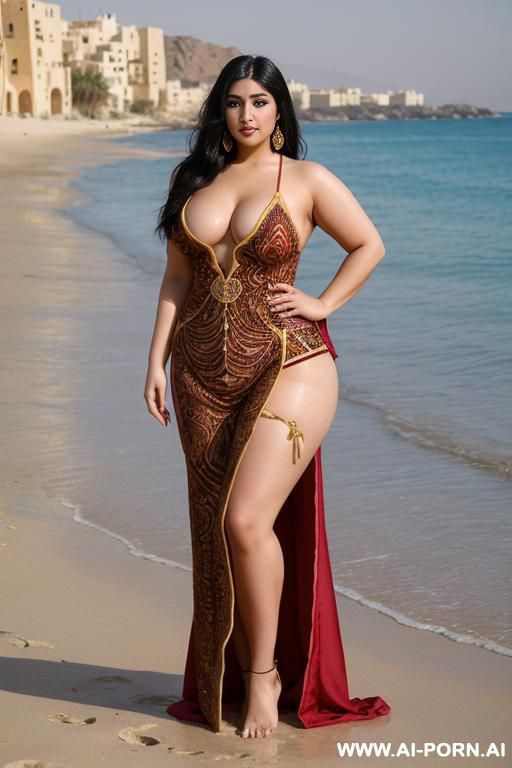 pretty face chubby naked big ass wide hips full body view oiled - #main