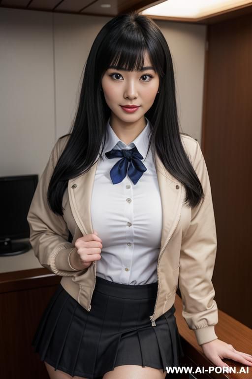 beautiful model, ultra detailed, best quality, finely detail, highly detailed face, highly detailed eyes, sexy eyes, best quality eyes, highly detailed hands, highly detailed skin, makeup, eye contact, direct eye contact with viewer, slutty uniform - #main