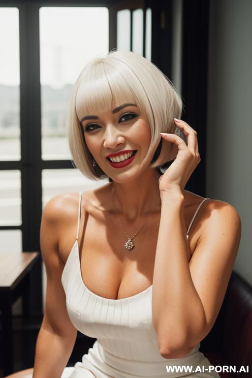 (huge boobs) (high heels) ( business suit) (short hair) - #main