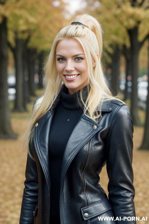 leather coat - #main