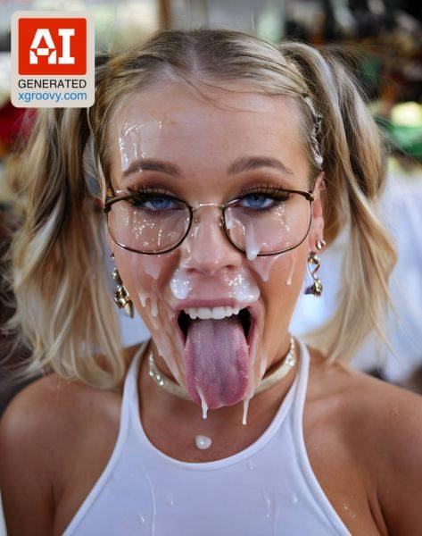 Green-haired slut flashes tits at farmers market, begs for cum all over her face and choker. Who's next to fill my wet cunt? - xgroovy.com on pornsimulated.com