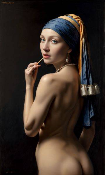 Naughty Girl with a Pearl Earring - xgroovy.com on pornsimulated.com