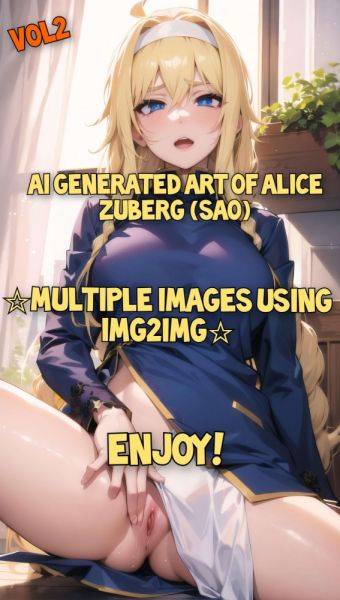 Alice Zuberg - AI Gallery (img2img) V2 - erome.com on pornsimulated.com