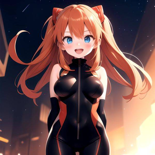 Souryuu Asuka Langley 1girl Blue Eyes Bodysuit Breasts Large Breasts Long Hair Looking At Viewer Open Mouth Orange Hair Plugsuit, 643176124 - AIHentai - aihentai.co on pornsimulated.com
