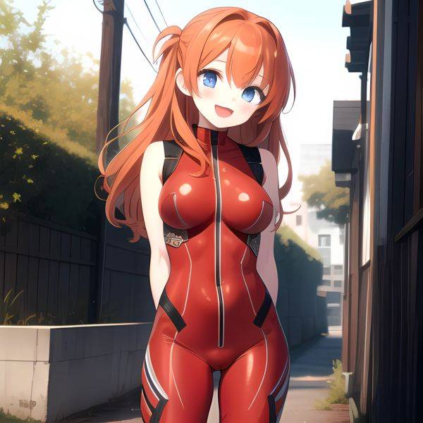 Souryuu Asuka Langley 1girl Blue Eyes Bodysuit Breasts Large Breasts Long Hair Looking At Viewer Open Mouth Orange Hair Plugsuit, 1153045746 - AIHentai - aihentai.co on pornsimulated.com