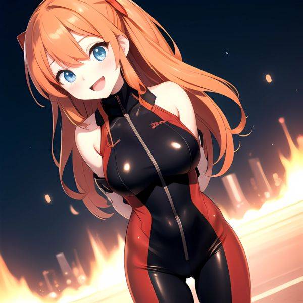 Souryuu Asuka Langley 1girl Blue Eyes Bodysuit Breasts Large Breasts Long Hair Looking At Viewer Open Mouth Orange Hair Plugsuit, 1234552278 - AIHentai on pornsimulated.com
