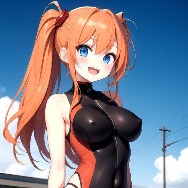 Souryuu Asuka Langley 1girl Blue Eyes Bodysuit Breasts Large Breasts Long Hair Looking At Viewer Open Mouth Orange Hair Plugsuit, 796846836 - AIHentai on pornsimulated.com