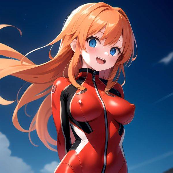 Souryuu Asuka Langley 1girl Blue Eyes Bodysuit Breasts Large Breasts Long Hair Looking At Viewer Open Mouth Orange Hair Plugsuit, 1773154696 - AIHentai - aihentai.co on pornsimulated.com