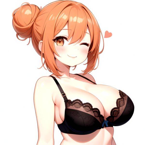 Yuigahama Yui S Mother 1girl Arms Behind Back Black Bra Black Panties Blush Bra Breasts Closed Mouth Hair Between Eyes, 3018217035 - AIHentai - aihentai.co on pornsimulated.com
