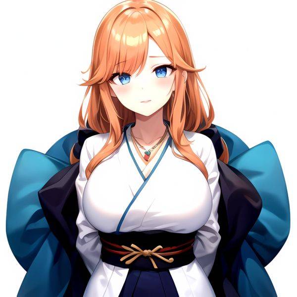 Matsumoto Rangiku 1girl Between Breasts Black Kimono Blue Eyes Breasts Center Opening Closed Mouth Huge Breasts Japanese Clothes, 1187737860 - AIHentai - aihentai.co - Japan on pornsimulated.com