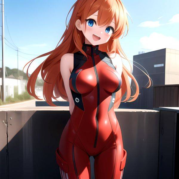 Souryuu Asuka Langley 1girl Blue Eyes Bodysuit Breasts Large Breasts Long Hair Looking At Viewer Open Mouth Orange Hair Plugsuit, 956182411 - AIHentai - aihentai.co on pornsimulated.com
