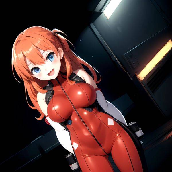 Souryuu Asuka Langley 1girl Blue Eyes Bodysuit Breasts Large Breasts Long Hair Looking At Viewer Open Mouth Orange Hair Plugsuit, 4244202004 - AIHentai - aihentai.co on pornsimulated.com