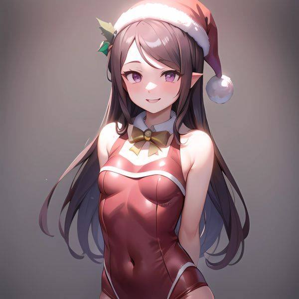 Mejiro Dober Umamusume 1girl Bell Blush Bow Christmas Ears Through Headwear Fur Trimmed Headwear Fur Trim Hat Hat Bow Long, 1168888824 - AIHentai - aihentai.co on pornsimulated.com