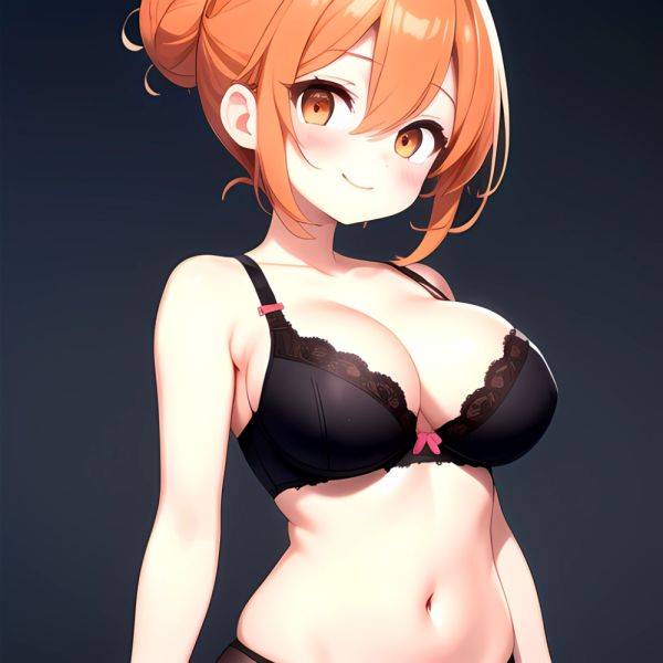 Yuigahama Yui S Mother 1girl Arms Behind Back Black Bra Black Panties Blush Bra Breasts Closed Mouth Hair Between Eyes, 3192926658 - AIHentai - aihentai.co on pornsimulated.com