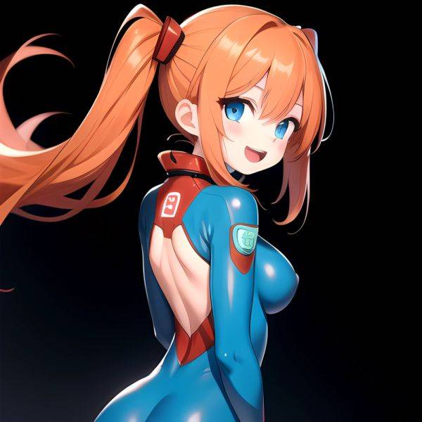 Souryuu Asuka Langley 1girl Blue Eyes Bodysuit Breasts Large Breasts Long Hair Looking At Viewer Open Mouth Orange Hair Plugsuit, 3558776683 - AIHentai - aihentai.co on pornsimulated.com