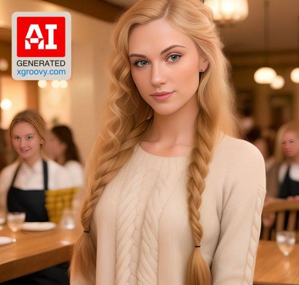 I'm a confident Dutch blonde, serving up some fucking delicious food in this cozy ass restaurant. - xgroovy.com on pornsimulated.com