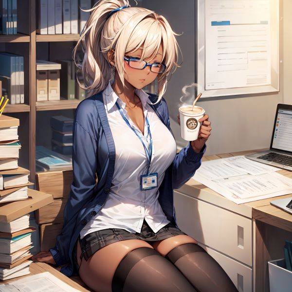 Coffee break for a busy work day - xgroovy.com on pornsimulated.com