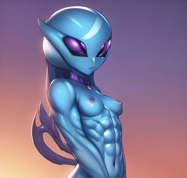 Heavenly beauty with an out of this world body. Her petite curves and alien abs will set your heart aflame. - xgroovy.com on pornsimulated.com