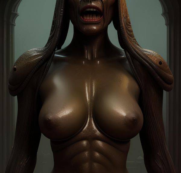 Her body glistens in the moonlight, a seductive vampire with curves to die for. - xgroovy.com on pornsimulated.com