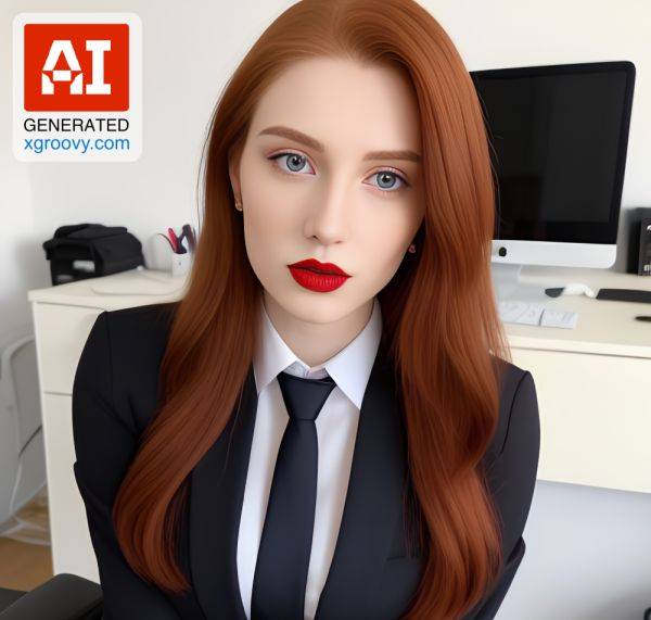 Ooh, Mademoiselle, your tight skirt and long hair drive me wild. Let me show you how serious I am! - xgroovy.com on pornsimulated.com