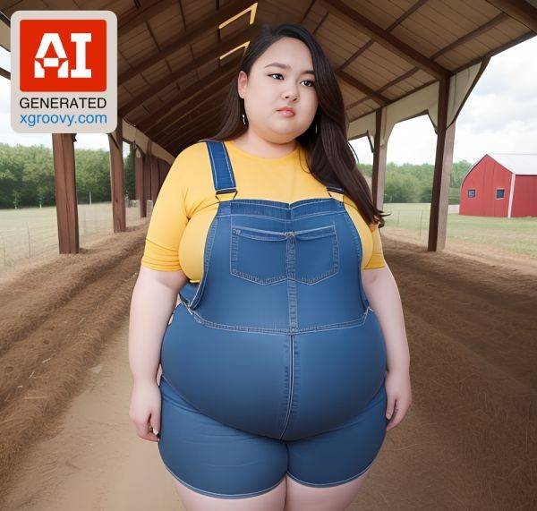 He ripped her overalls open, admiring her voluptuous curves, and whispered 'Let's get nasty on this farm! - xgroovy.com on pornsimulated.com