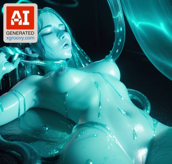 Naked & dripping, I'm ready for tentacle vore & horizontal fun in this metallic lair! - xgroovy.com on pornsimulated.com