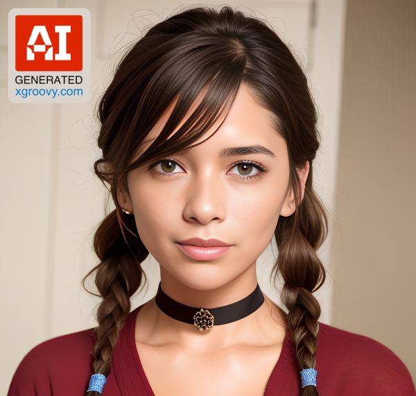 Tantalizing tanned skin, perfect body in a bathrobe and pigtails? I'm so fucking turned on! - xgroovy.com on pornsimulated.com