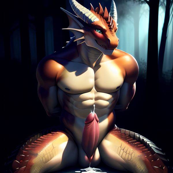 Anthro Dragon Male Solo Abs Cum Dripping Muscular Dragon Penis Genital Slit Furry Sitting Realistic Scales Detailed Scales Textu, 170562248 - AIHentai - aihentai.co on pornsimulated.com