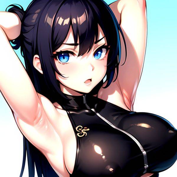 1girl Solo Big Boobs Pov Blue Eyes Armpits Arms Behind Head, 2682548570 - AIHentai - aihentai.co on pornsimulated.com