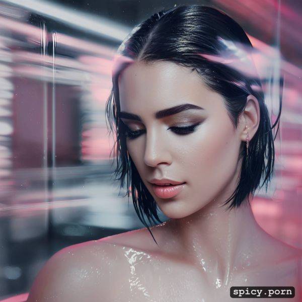 Dua lipa, fake tits, bubble bath, perfect body, pastel colors - spicy.porn on pornsimulated.com