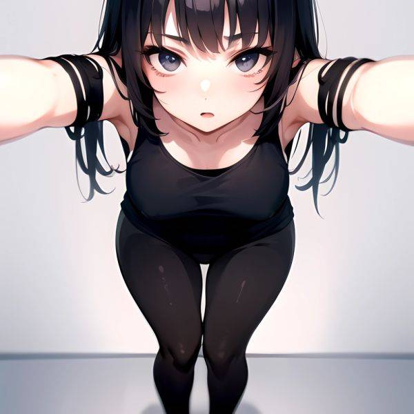 1girl Solo Tank Top Leggings Standing Fully Clothed Pov Simple Background, 499572591 - AIHentai - aihentai.co on pornsimulated.com