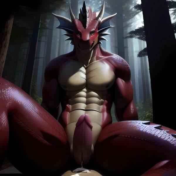 Anthro Dragon Male Solo Abs Cum Dripping Muscular Dragon Penis Genital Slit Furry Sitting Realistic Scales Detailed Scales Textu, 2606620014 - AIHentai - aihentai.co on pornsimulated.com