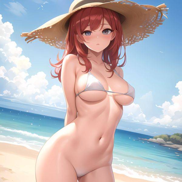 Beach Mature Women Naked Hat Small Boobs 1 0 Perky Nipples Standing Wide Angle 1 4 Absurdres Blush 1 1, 449397513 - AIHentai - aihentai.co on pornsimulated.com