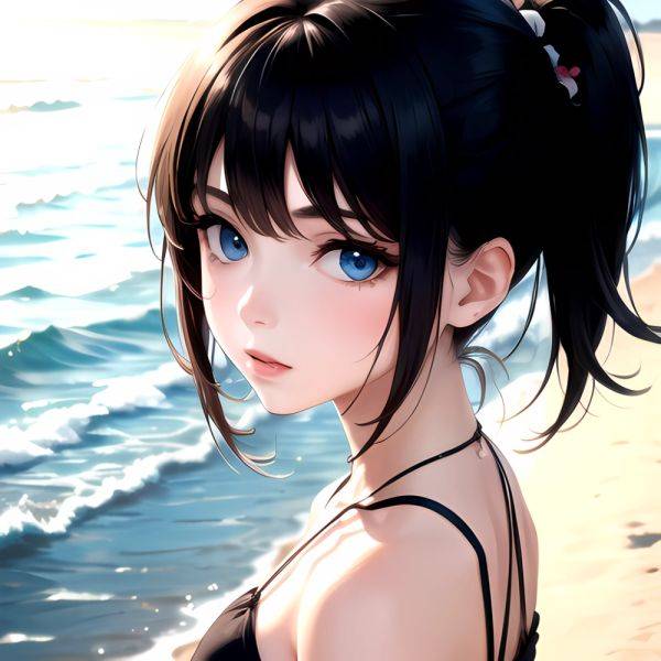 1girl Solo Beach Blue Eyes, 3801853926 - AIHentai - aihentai.co on pornsimulated.com