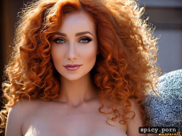 Russian lady 25 years ginger hair curly hair medium boobs happy face medium body sauna full body image close up goddess - spicy.porn - Russia on pornsimulated.com