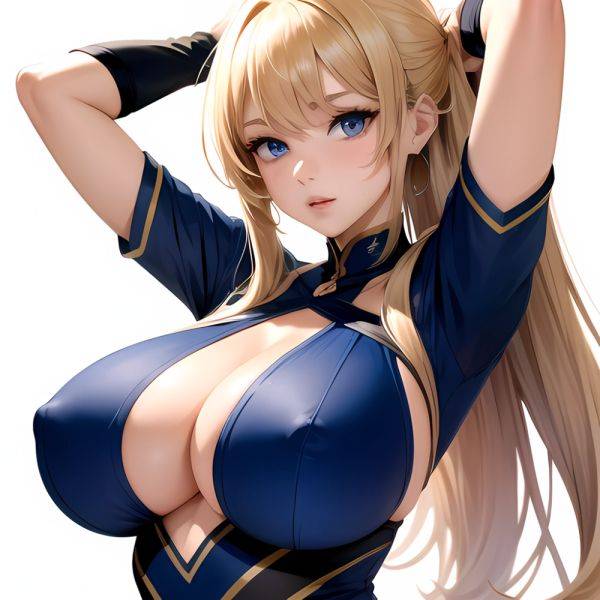 1girl Big Boobs Pov Arms Up Blue Eyes Arms Behind Head Simple Background, 2961090952 - AIHentai - aihentai.co on pornsimulated.com