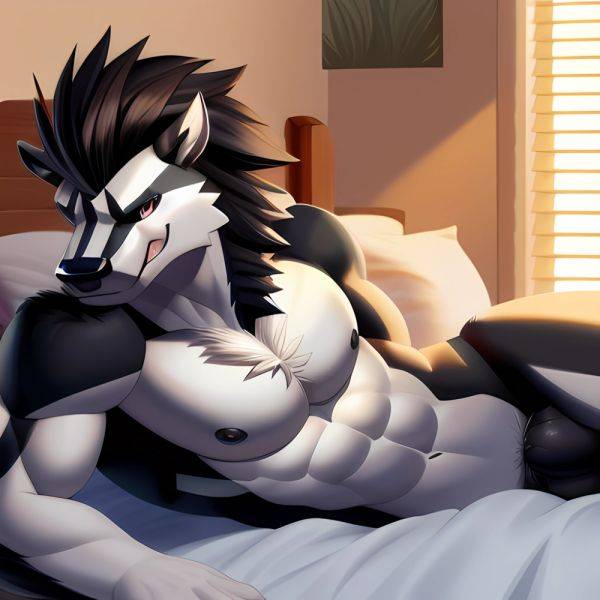 Obstagoon Full Body Detailed Eyes Detailed Background Solo Male Soft Shading 4k Hi Res Detailed Eyes Nude Balls Bedroom Black, 799471251 - AIHentai - aihentai.co on pornsimulated.com