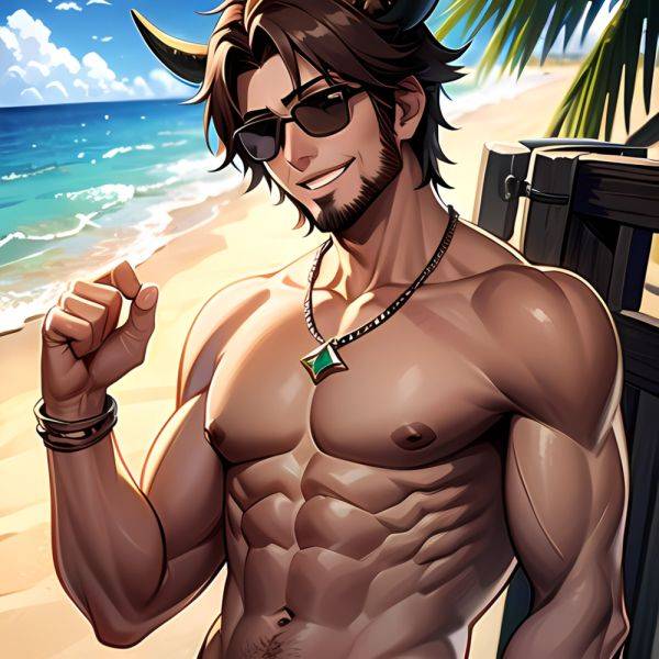 Naked Penis Dick Abs Atlas Vos Bara Beach Bracelet Brown Eyes Brown Hair Bulge Collarbone Commission Cow Horns Solo 1guy, 3011966667 - AIHentai - aihentai.co on pornsimulated.com
