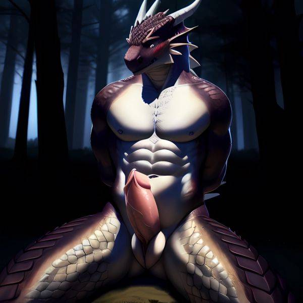 Anthro Dragon Male Solo Abs Cum Dripping Muscular Dragon Penis Genital Slit Furry Sitting Realistic Scales Detailed Scales Textu, 847871957 - AIHentai - aihentai.co on pornsimulated.com