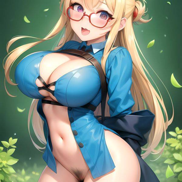 1girl Ahegao Breasts Butcherboy Fucked Silly Glasses Huge Breasts Pubic Hair Solo Arms Behind Back, 623823044 - AIHentai - aihentai.co on pornsimulated.com