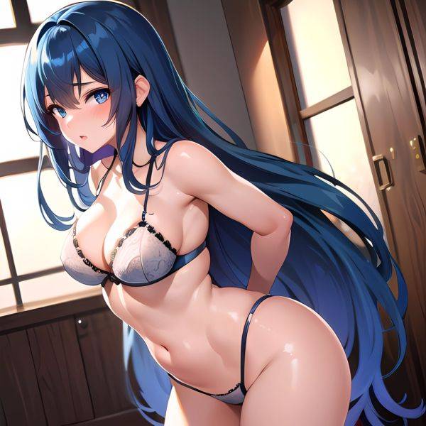 Sexy Lingerie Naughty Babe Anime Girl Blue Hair Absurdres Blush 1 1 Highres Detail Masterpiece Best Quality Hyper Detailed 8k, 1387146831 - AIHentai - aihentai.co on pornsimulated.com