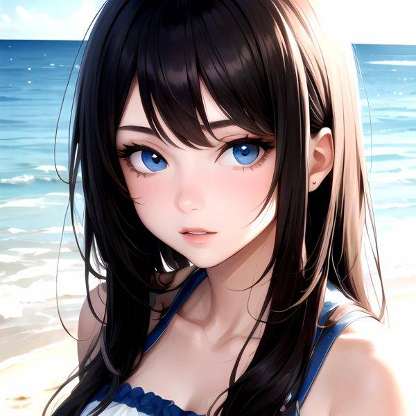 1girl Solo Beach Blue Eyes, 2523895449 - AIHentai - aihentai.co on pornsimulated.com