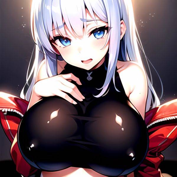 1girl Solo Big Boobs Pov Blue Eyes Silver Hair, 1712021533 - AIHentai - aihentai.co on pornsimulated.com