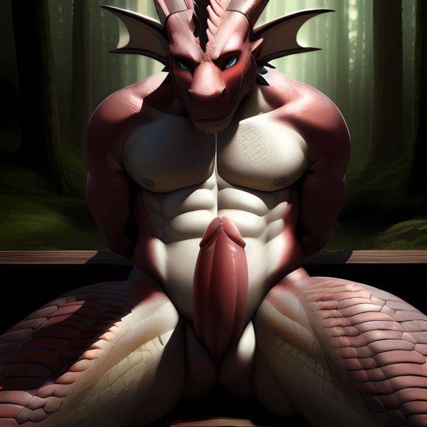 Anthro Dragon Male Solo Abs Cum Dripping Muscular Dragon Penis Genital Slit Furry Sitting Realistic Scales Detailed Scales Textu, 580610272 - AIHentai - aihentai.co on pornsimulated.com