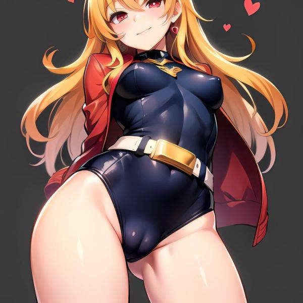 1girl Mature Belt Blush Breasts Cameltoe Gem Heart Highres Hyper Blossom Jacket Jewelry Leotard Long Hair Magical Girl Orange Ha, 2163306076 - AIHentai - aihentai.co on pornsimulated.com