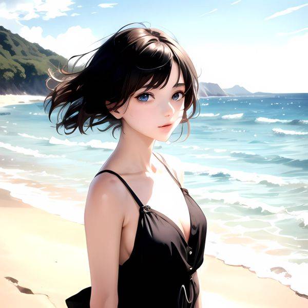 1girl Solo Beach Blue Eyes, 2013529448 - AIHentai - aihentai.co on pornsimulated.com