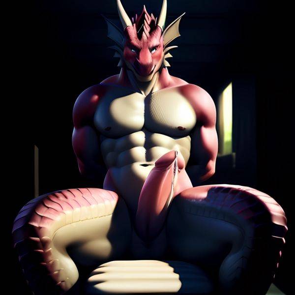 Anthro Dragon Male Solo Abs Cum Dripping Muscular Dragon Penis Genital Slit Furry Sitting Realistic Scales Detailed Scales Textu, 2826986890 - AIHentai - aihentai.co on pornsimulated.com