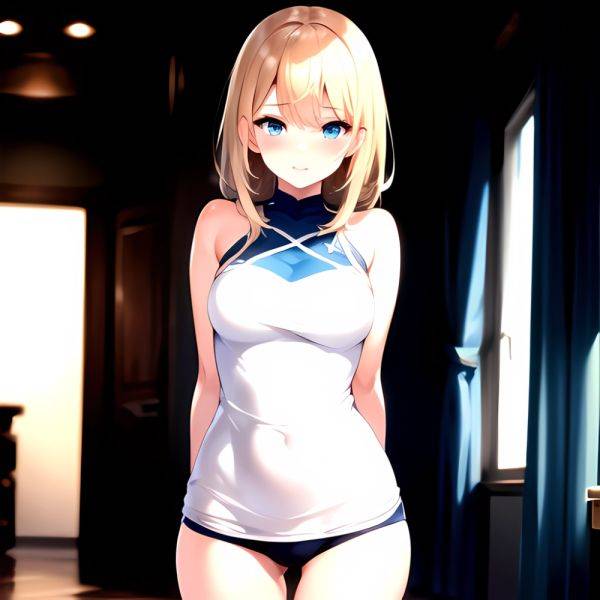 1girl Sexy Blue Eyes Arms Behind Back Facing The Camera Looking At The Camera, 1664068481 - AIHentai - aihentai.co on pornsimulated.com