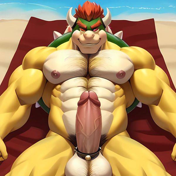 Bowser Laying On The Beach Yellow Skin Laying On A Towel Nude Beach Sunglasses Big Balls Uncircumcised Penis Nipples Veiny, 3816032841 - AIHentai - aihentai.co on pornsimulated.com
