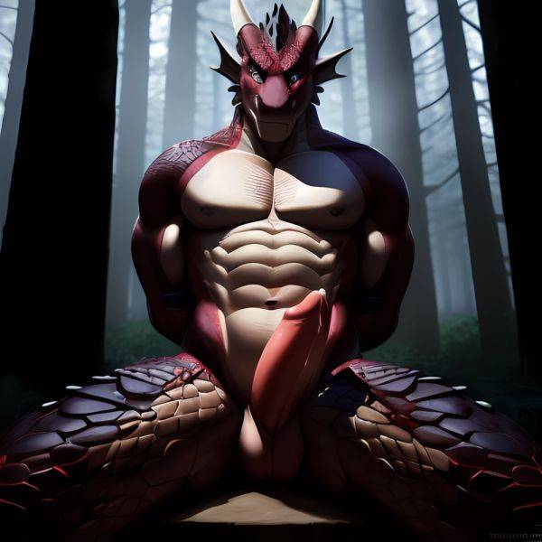 Anthro Dragon Male Solo Abs Cum Dripping Muscular Dragon Penis Genital Slit Furry Sitting Realistic Scales Detailed Scales Textu, 1780456691 - AIHentai - aihentai.co on pornsimulated.com